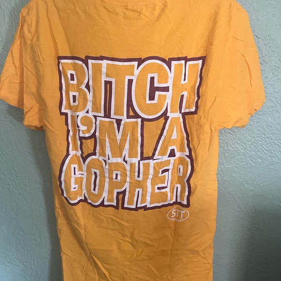 Aggressively Gopher Fan Tee Shirt - Picture 2 of 2